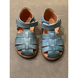 Nathalie Verlinden blue leather sandals  EUR 22 US 6 VGUC